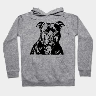 BLACK PIT BULL terrier Hoodie